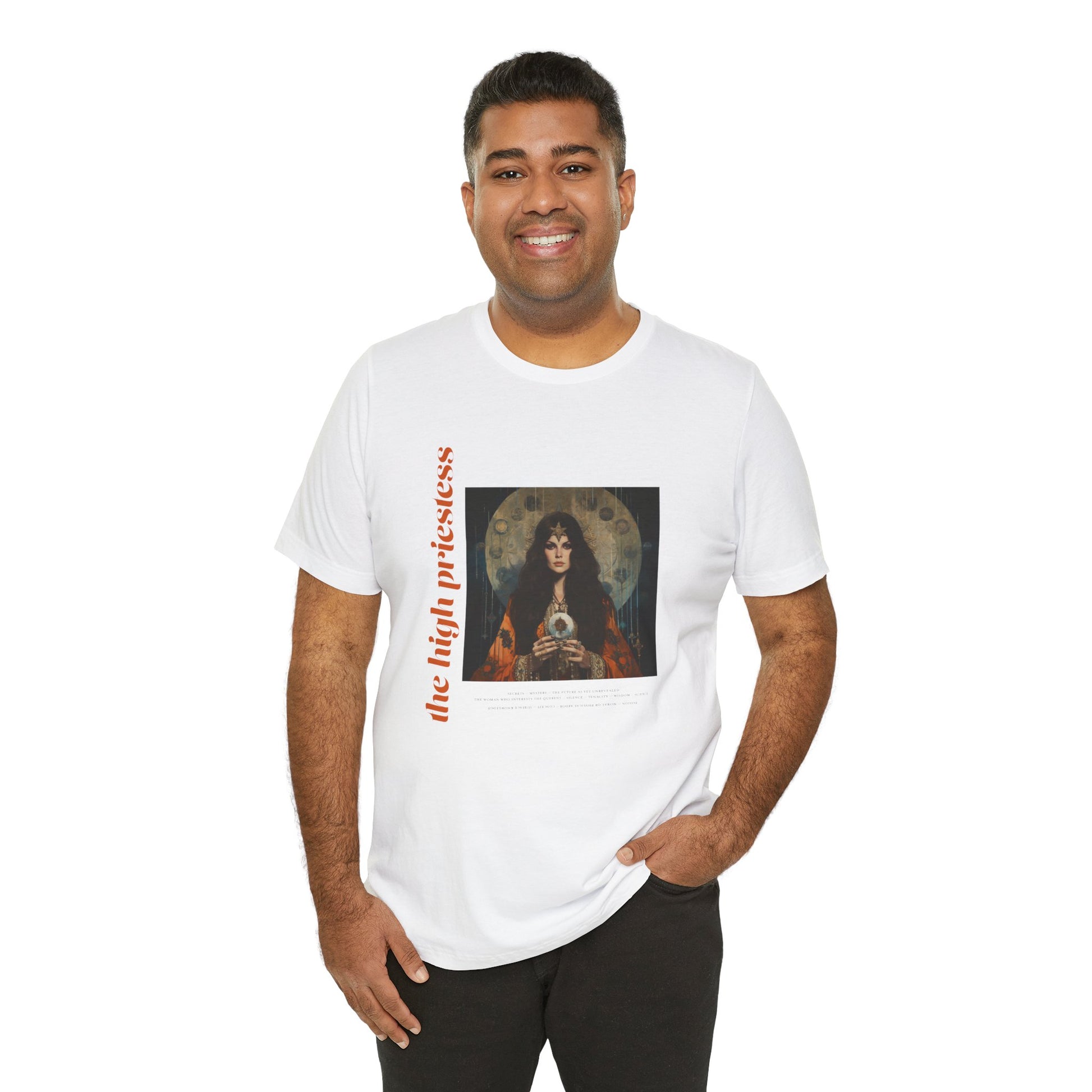 The High Priestess card - Masculine Cut Tee