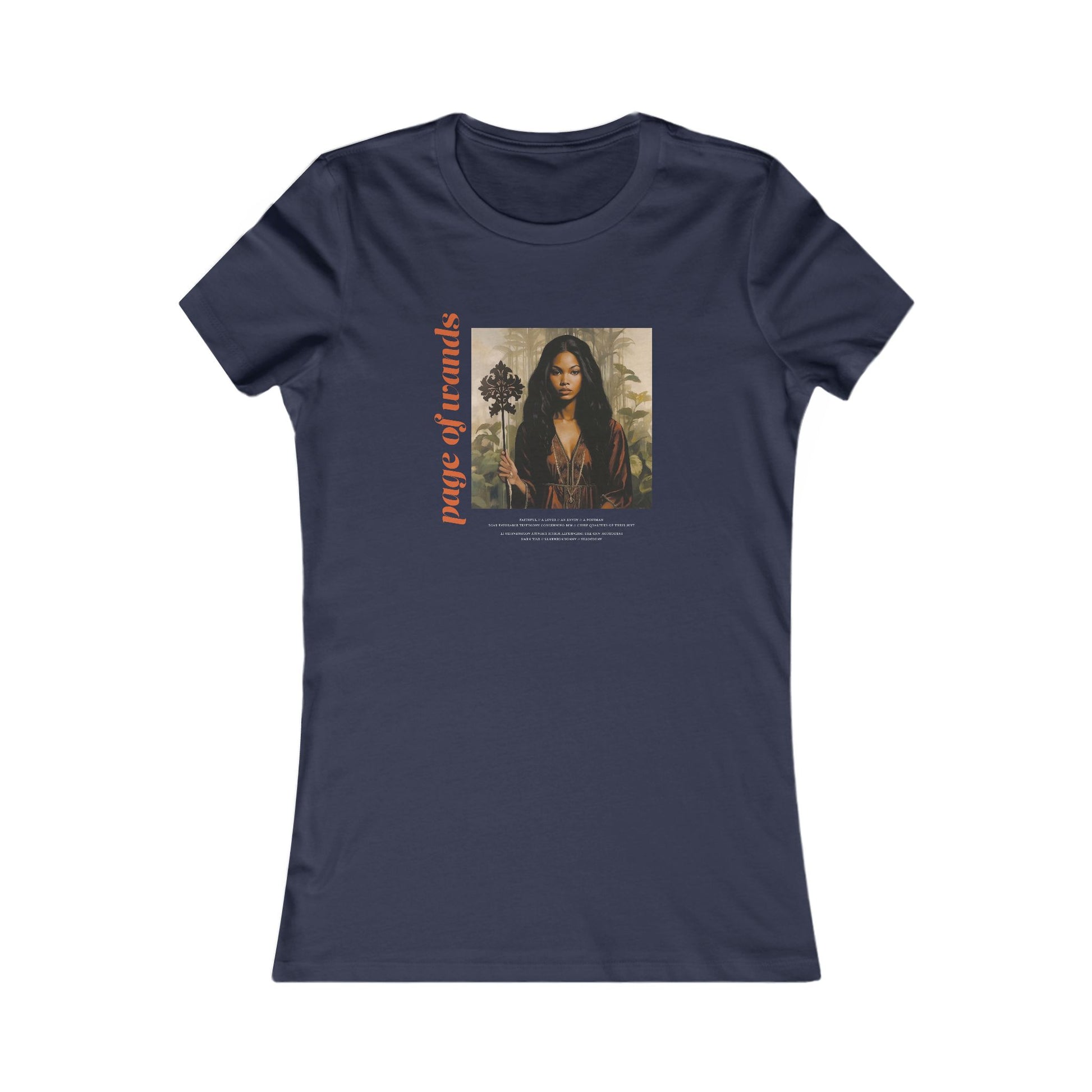 Page of Wands - Contoured Fit Tee