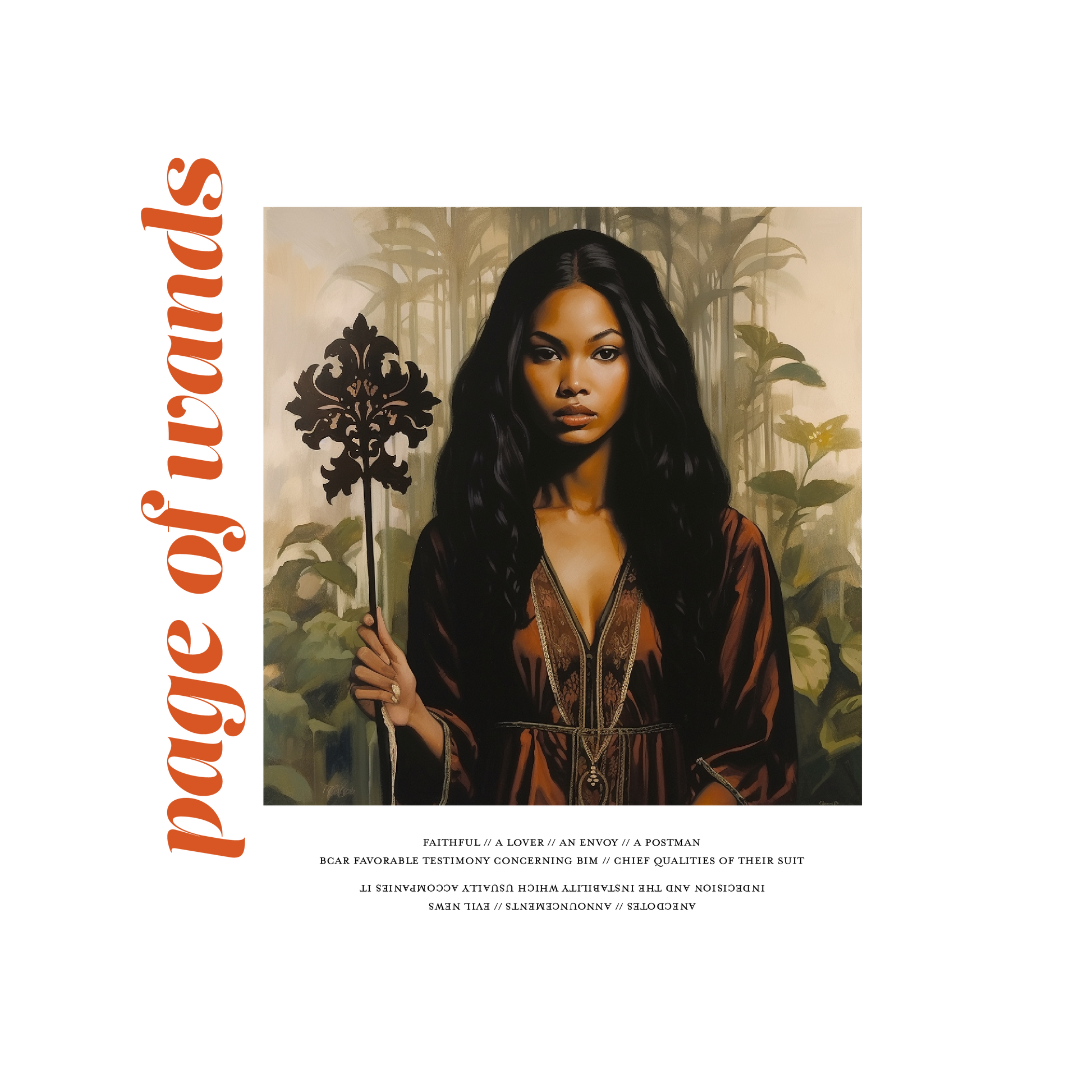 Page of Wands - Cropped Sweatshirt