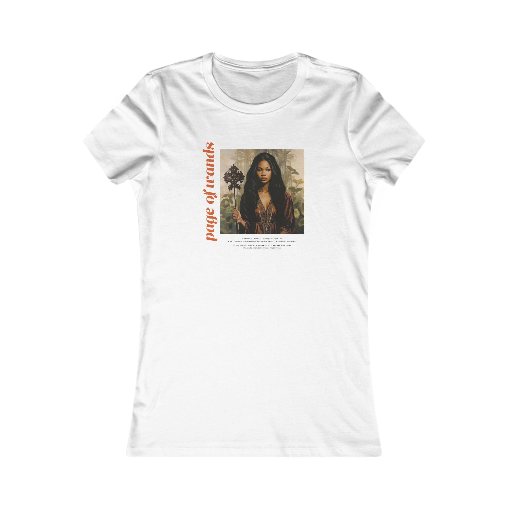 Page of Wands - Contoured Fit Tee