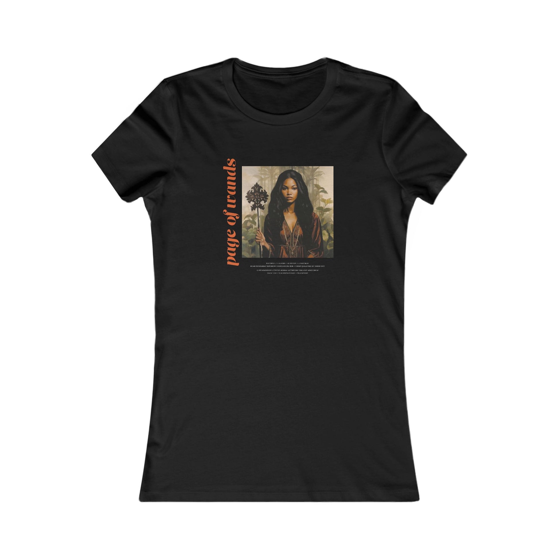 Page of Wands - Contoured Fit Tee