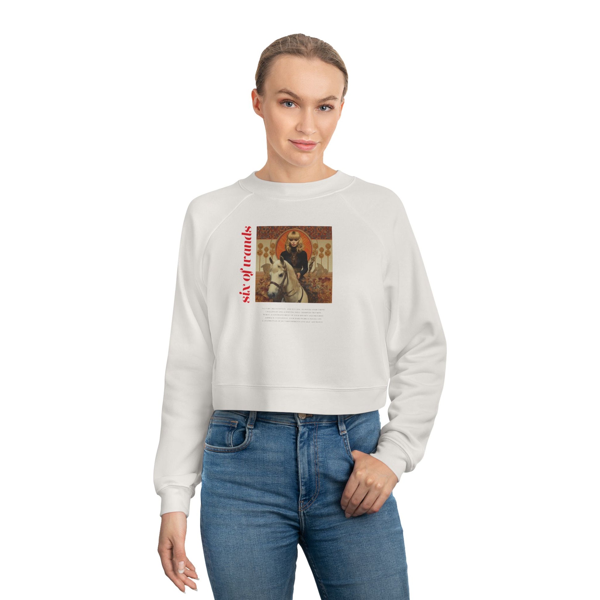 Six of Wands: Light Star - Cropped Sweatshirt