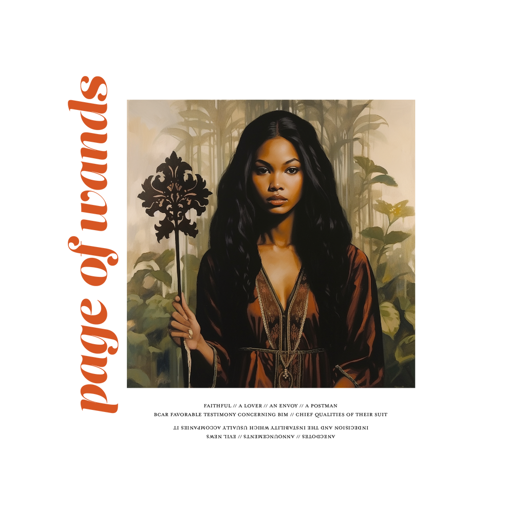 Page of Wands - Cropped Sweatshirt