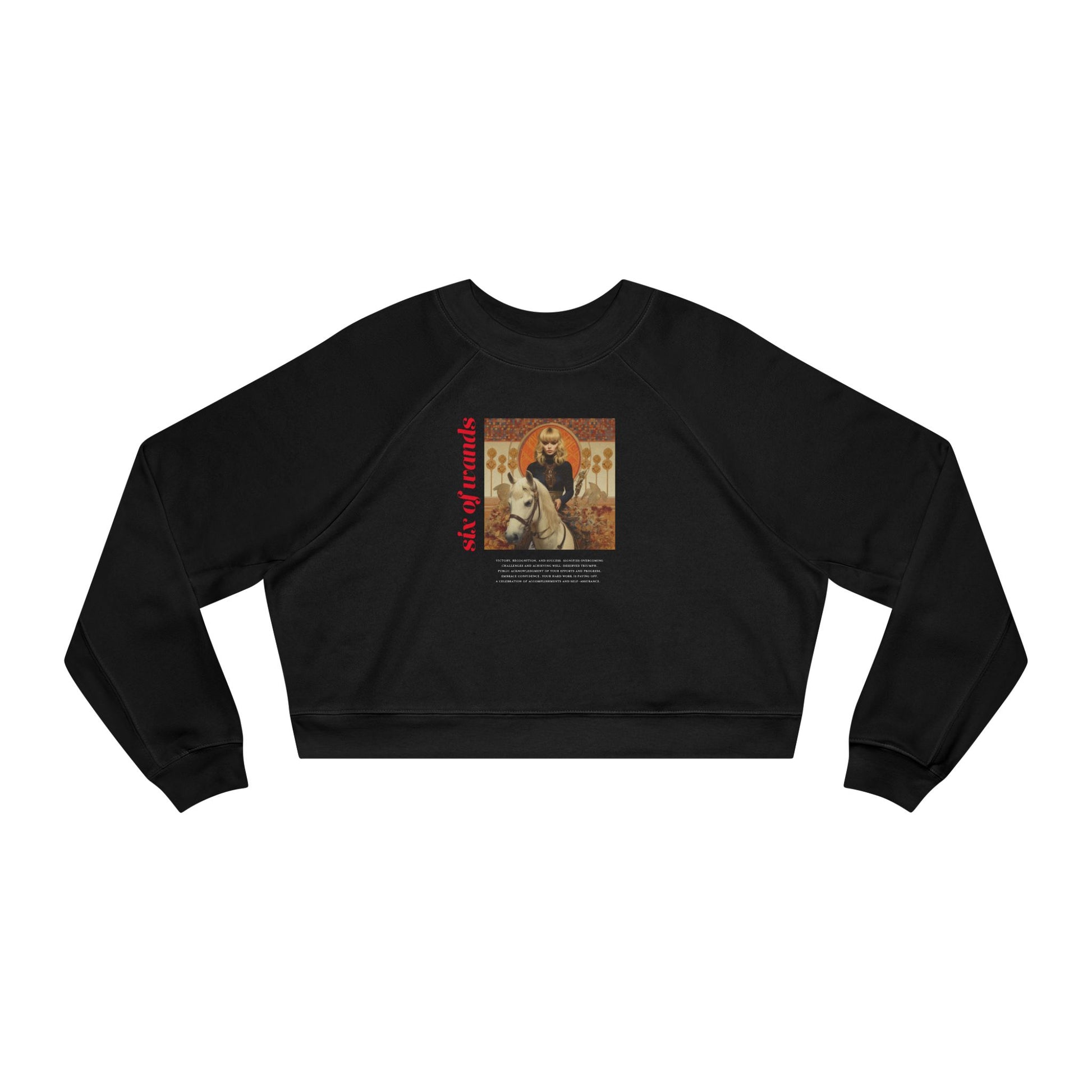 Six of Wands: Light Star - Cropped Sweatshirt