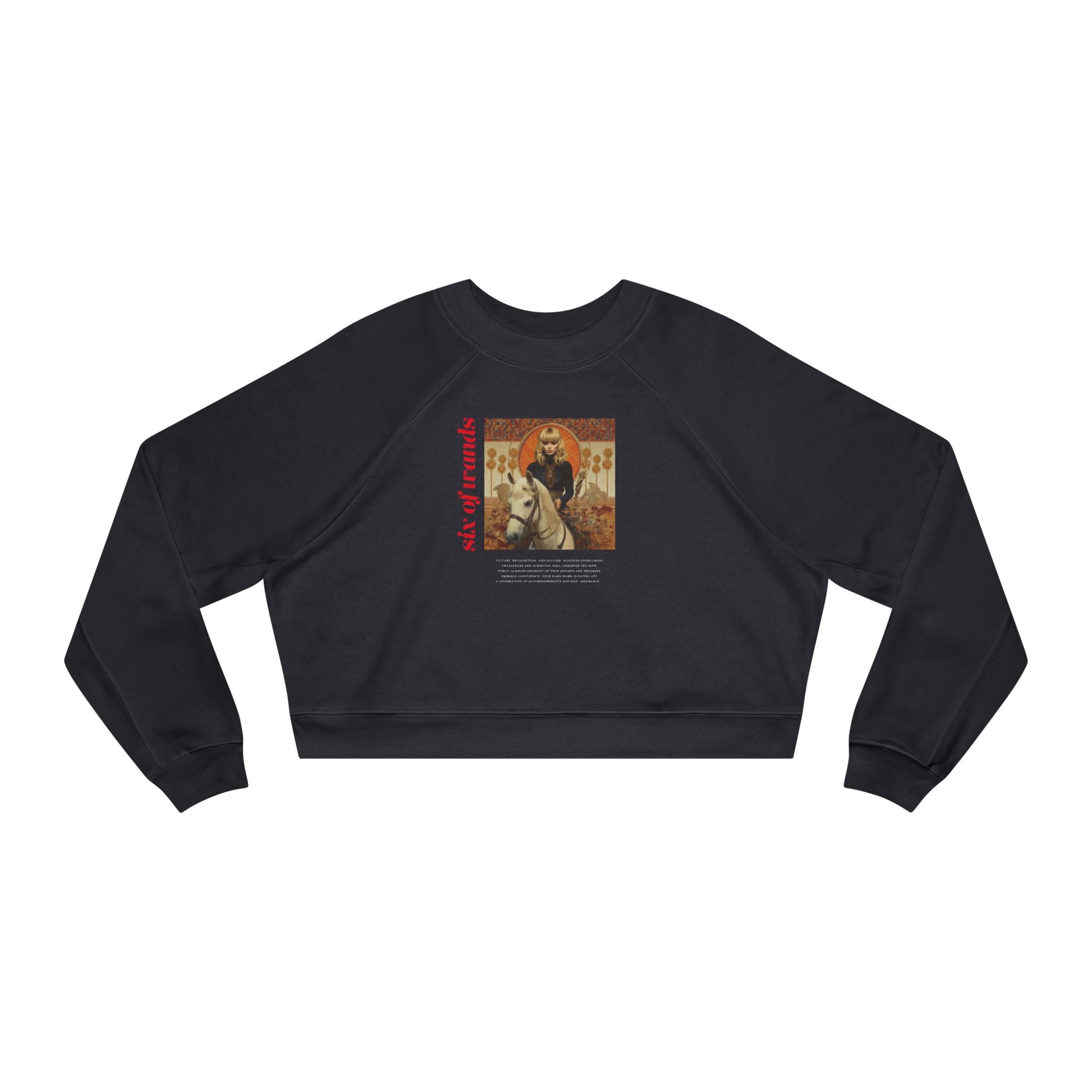 Six of Wands: Light Star - Cropped Sweatshirt